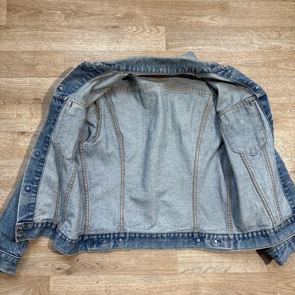 VINTAGE 70s Levis 70505 0217 Denim Jean Jacket USA MADE Coat 38 - Picture 15 of 15